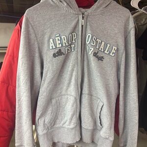 Aeropostale Heather Gray Hoodie